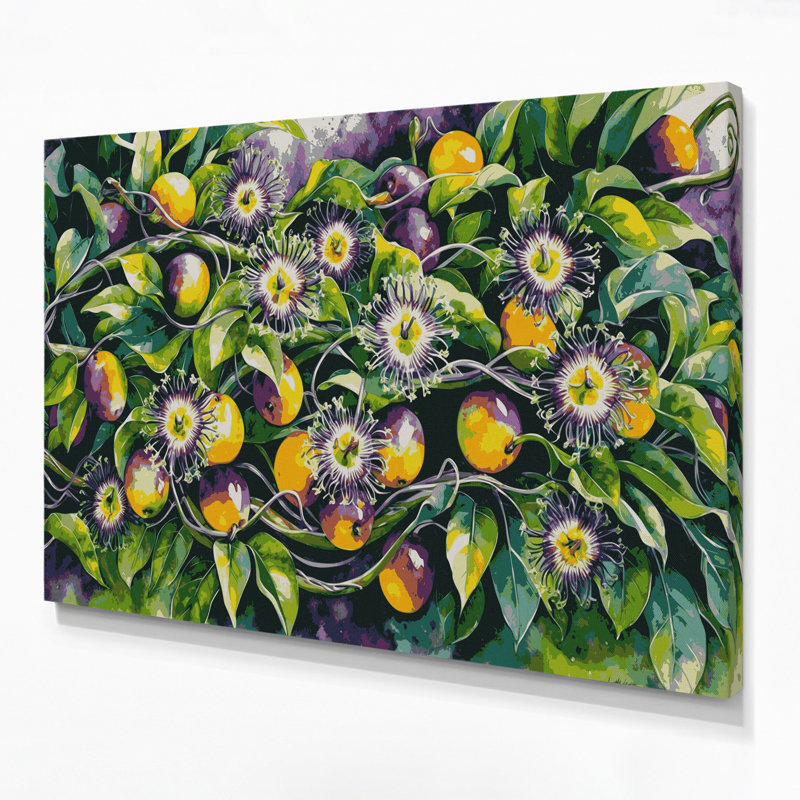 «Hawaiian Passion Fruit», art mural sur toile, H 20 po x l 30 po