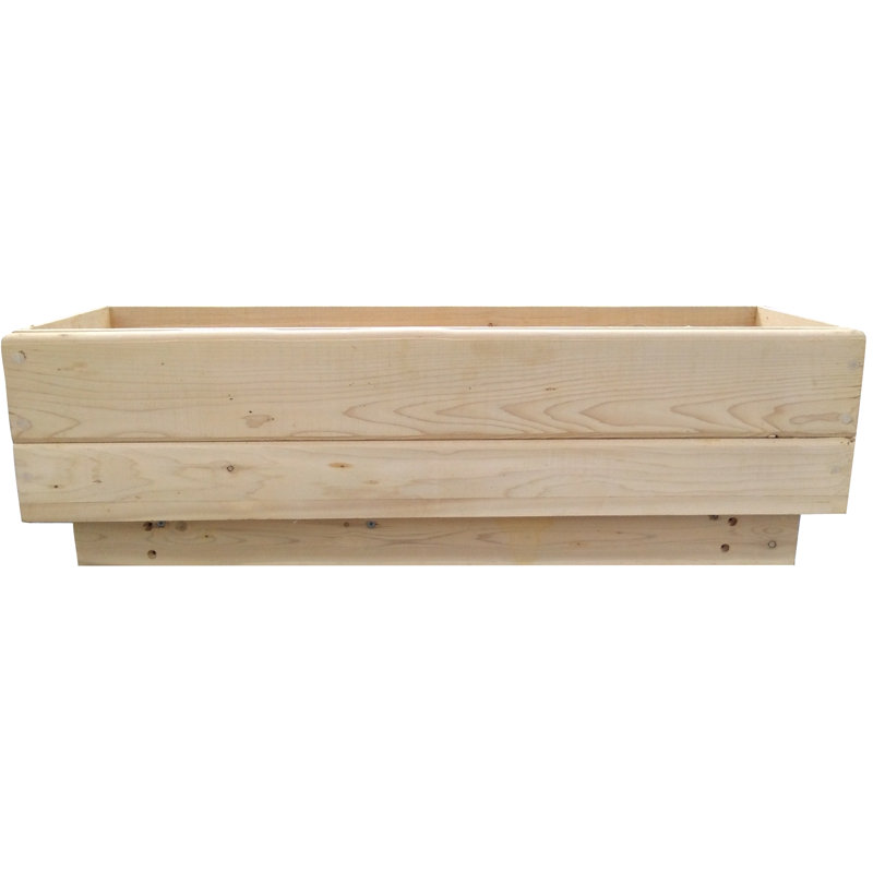 Jardinière en bois 1 pièce Dingess Deck, H 10 po x l 37,5 po x P 9,75 po