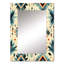 Motif trésors nomade de Threra - miroir géométrique, miroir mural décoratif géométrique, impression d'art en métal-556739504