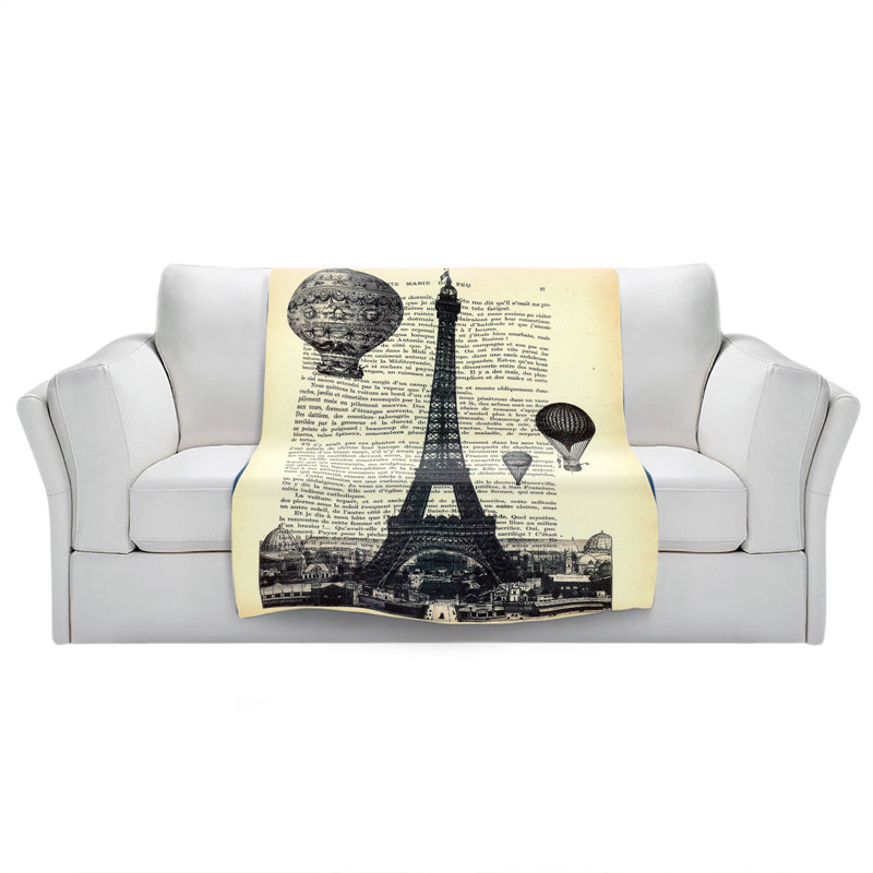  Couverture Eifel Tower, 51 po x 60 po