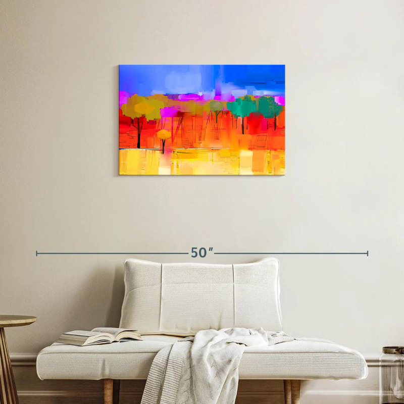 Avery Colourful Spring Trees, 20" H x 30" W
