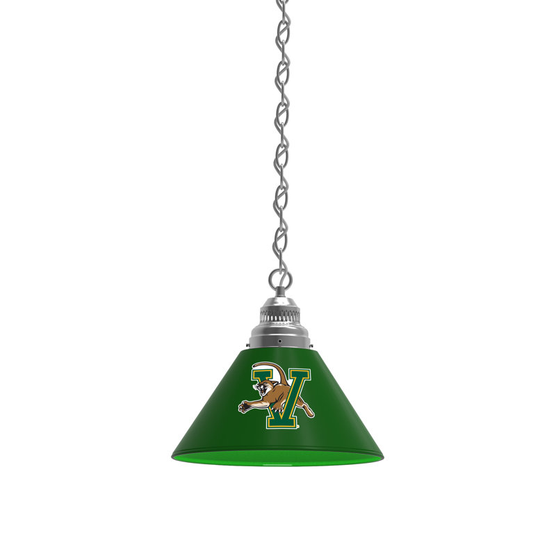 1 - Light Single Pendant, Chrome, Vermont Catamounts