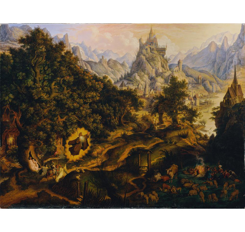 "The Tannhäuser Legend" par Karl Russ - Art mural sur toile tendue avec châssis, H 24 po x l 17 po