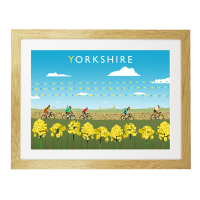 Yorkshire Cycling 1 Piece Wall Art