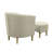 Upholstered 27" Wide Barrel Chair with Ottoman-87710225
