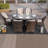 Algird 6 - Person Wicker Patio Dining Set with Oval Table , Cushions Included
