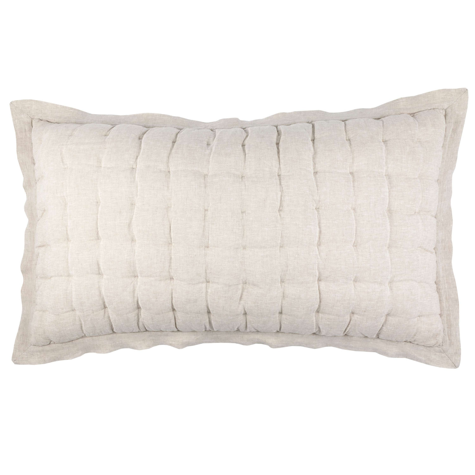 Lush Linen Shams, King, Natural
