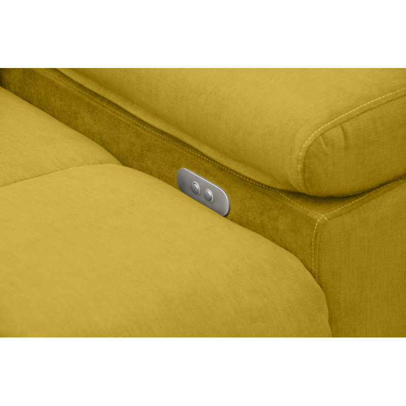Berrada 5 Seater Corner Sofa, Left Hand Facing, Yellow