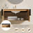36"  Wall-Mounted Floating Single Bathroom Vanity Set With White Ceramic Sink And Chevron Wood Grain Cabinet-1823375156-1673589192