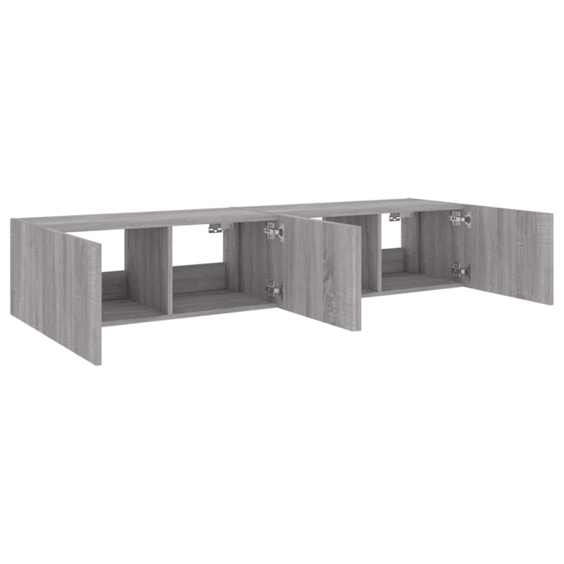 Darrias Unfinished TV Stand for TVs up to 70", Grey Sonoma