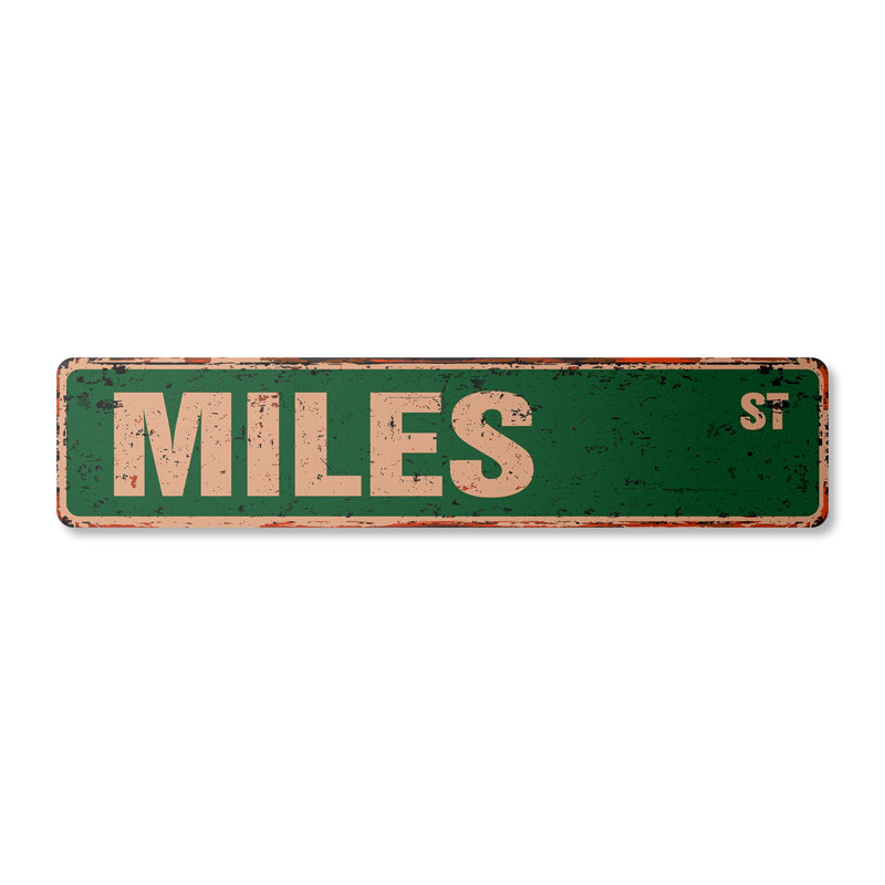 Plaque en plastique robuste 6 po x 24 po Miles