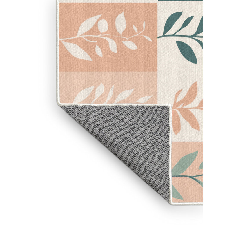 Verdant Canvas Rug, Round 5'