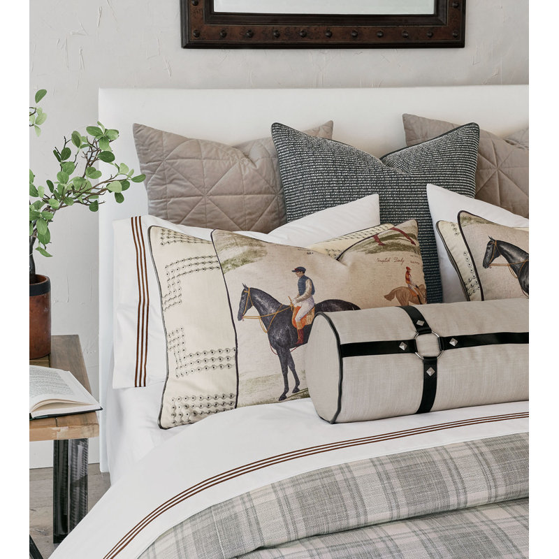 Equestrian Square Pillow Cover & Insert