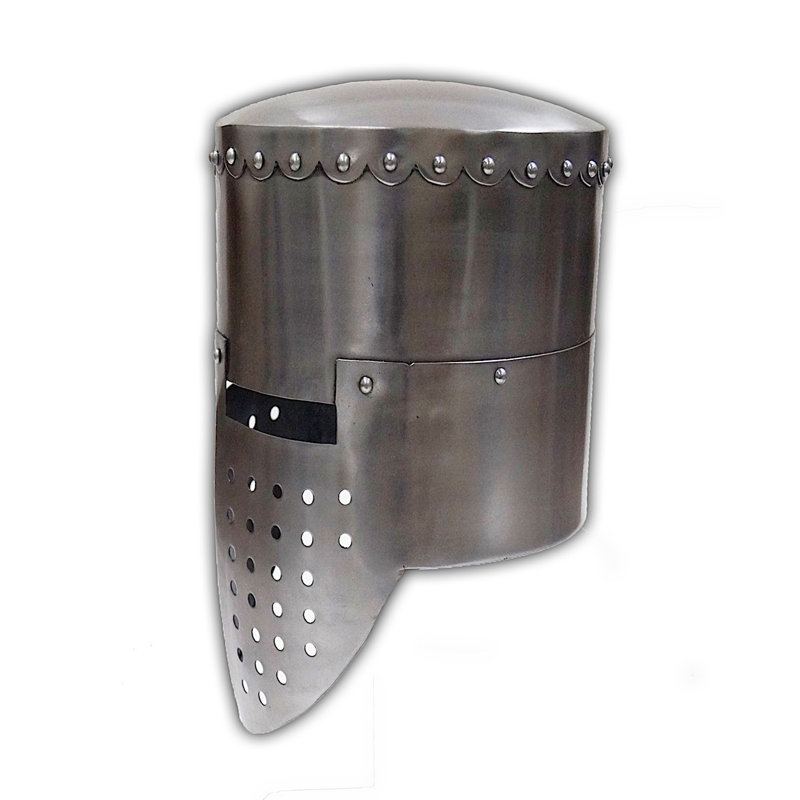 Sculpture casque combat crusader Rhame