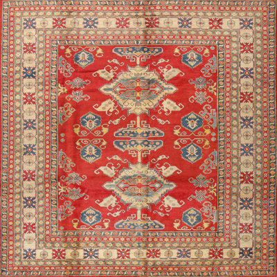 Tapis rouge à motif sud-ouest