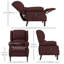 Fauteuil inclinable massant avec repose-pieds-576494118