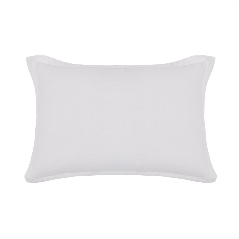 Georgie Bamboo Linen Sham, Standard, White