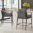 Atik Upholstered Counter Stool with Metal Frame-1122869021