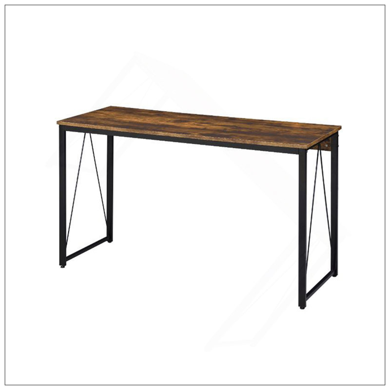 Zaidin Antique White& Black Finish Writing Desk, 28" H x 35" W x 18" D, Antique White