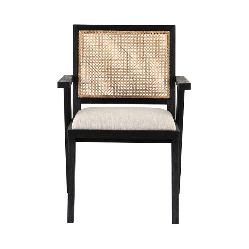 Chaise avec accoudoirs en bois massif Anderer