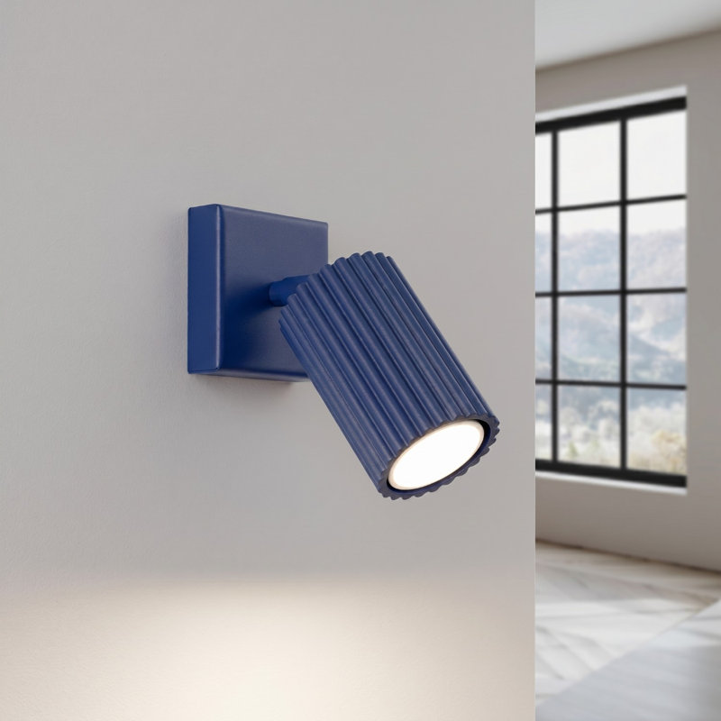 Karbon Aluminium Wall Sconce, Wall lamp KARBON ultramarine, Ultramarine, 1 Light