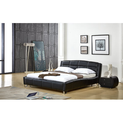 Elkhorn Vegan Leather Platform Bed