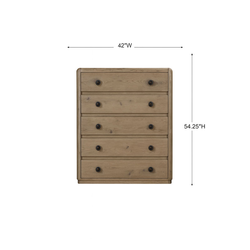Commode en chêne noueux anglais
