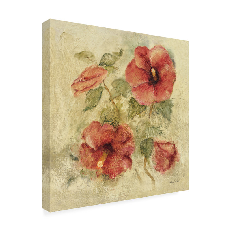 Art sur toile Cheri Blum Soft Hibiscus I, H 24 po x l 24 po