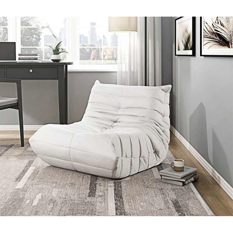 Chaise d'appoint luxueuse luxueuse 1 pièce, Rembourrage en mousse beige