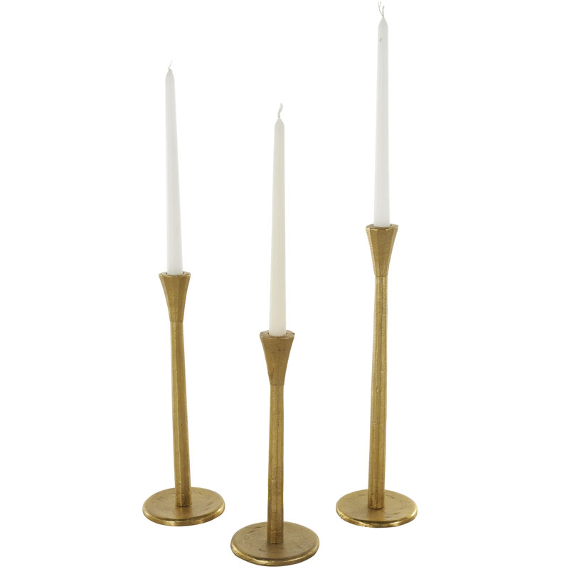 14.35'' H Aluminum Tabletop Candlestick
