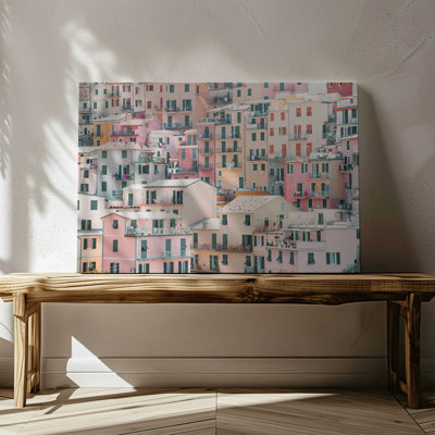 «Pastel Village», reproduction sur toile