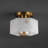 Martell Alabaster Semi Flush Mount-395076942