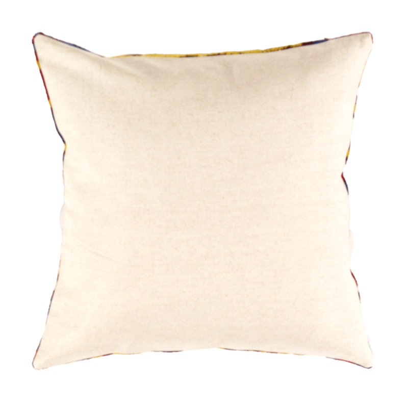 Square Pillow Cover & Insert, Gray Ikat, 20"H x 20"W