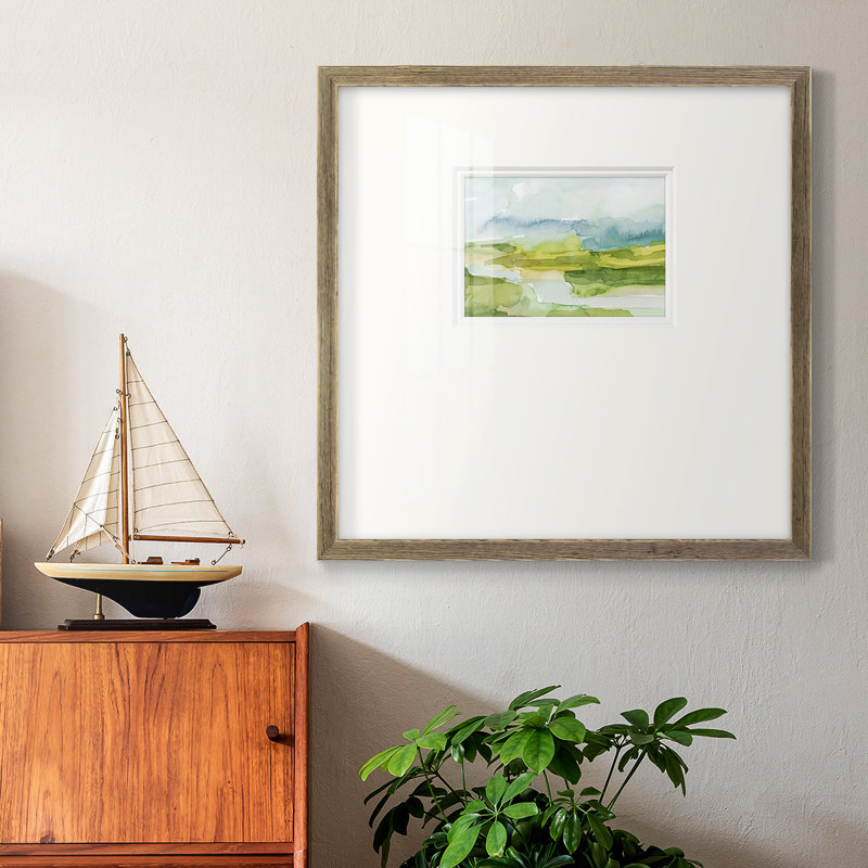 «Watery Lowlands Ipremium», reproduction encadrée, H 17 po x l 17 po x P 1,25 po