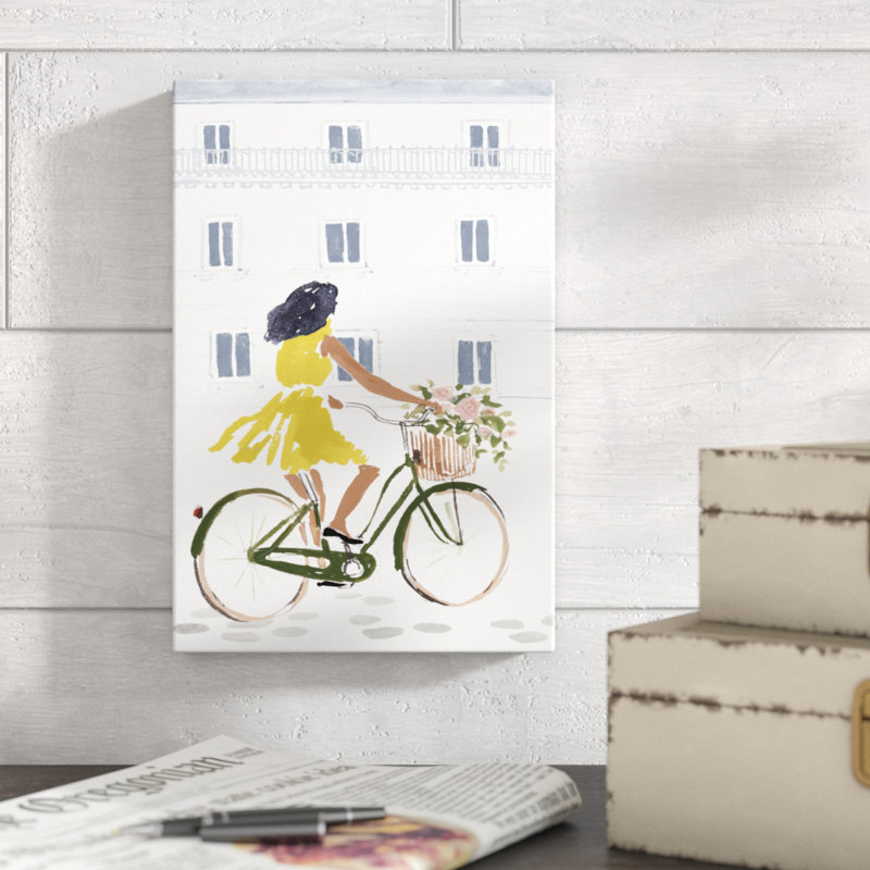 Bonheur Collection B by Victoria Borges - Painting on Canvas, 30cm H x 20cm W, Wrapped Canvas