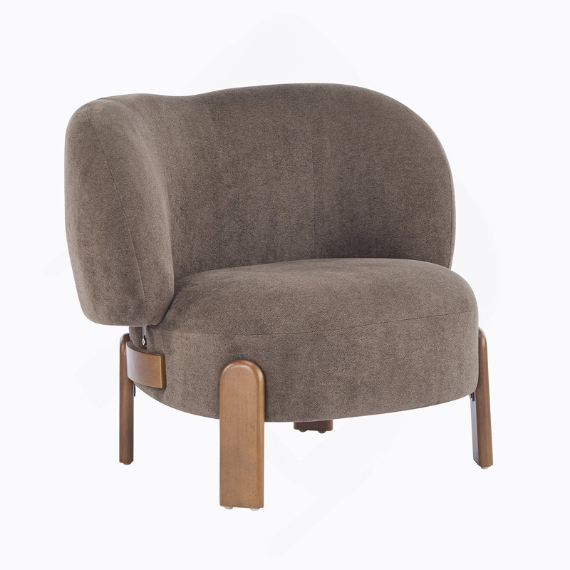 Fauteuil à oreilles Cozy, Marron foncé