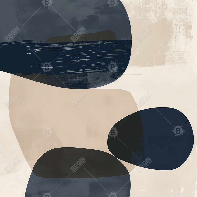Bubbles - Black Canvas Wall Art for Modern Home Decor