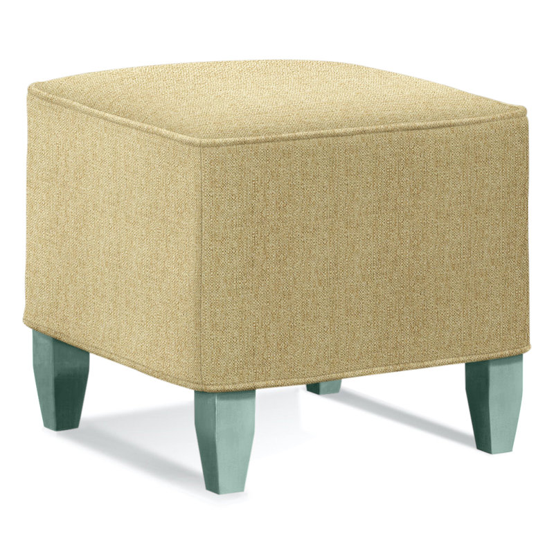 Brooklyn Upholstered Ottoman, Beige Sugar Performance Polypropylene/Olefin, Truffle