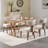 Mid Century Upholstered Side Chairs Farmhouse Dining Chairs With Wood Legs-896402370