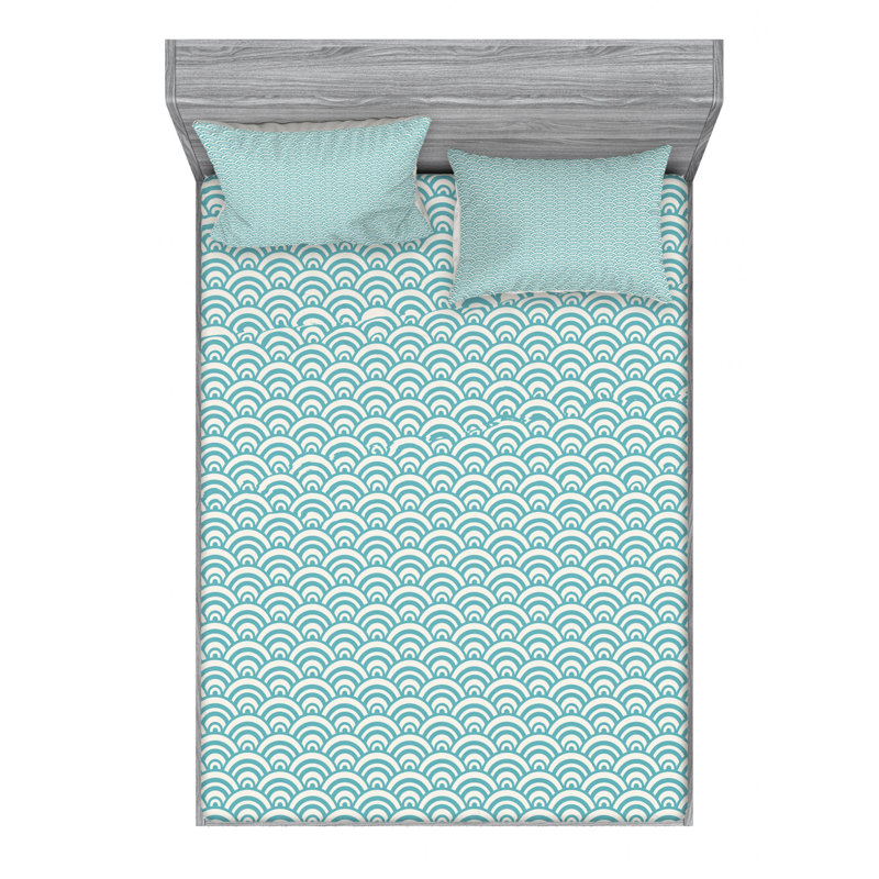 Microfiber Sheet Set, Queen Sheet Set with Fitted Sheet