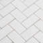1" x 2" Marble Chevron Mosaic Wall & Floor Tile