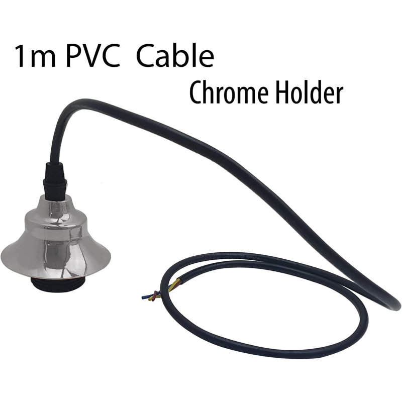 3 - Light Satin Nickel Cone Pendant, Chrome