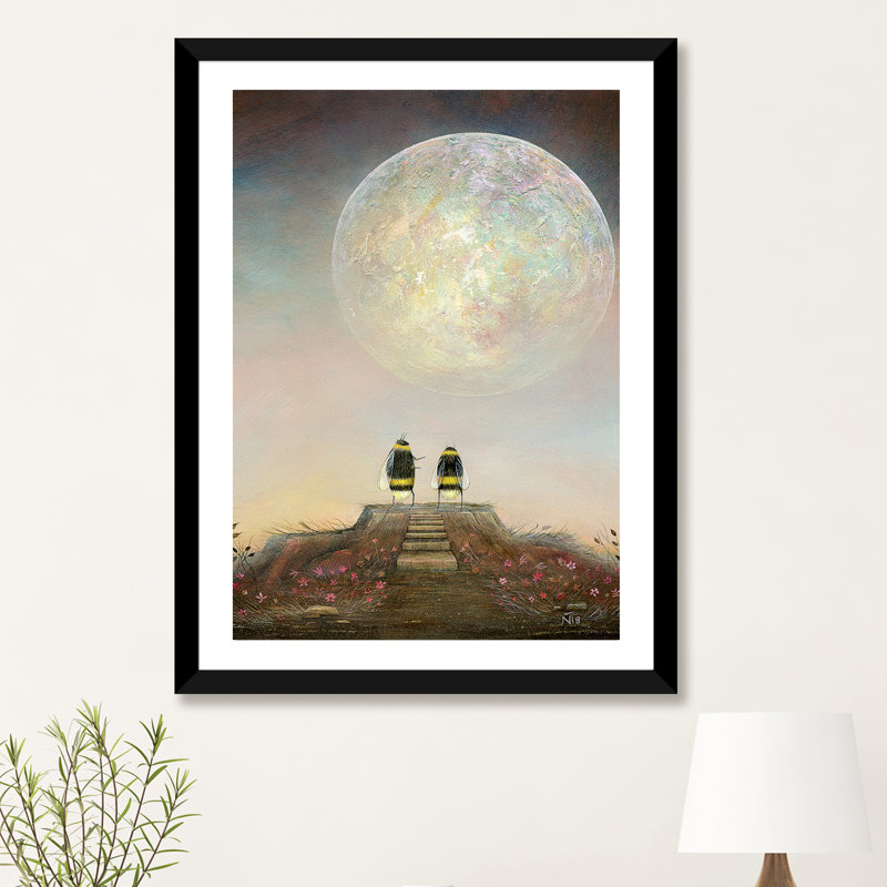 «Was It Just a Dream» par Neil Thompson - reproduction d'art, H 32 po x l 24 po x P 1 po, Papier noir, Blanc