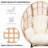 PE Wicker Weaving Patio Egg Chair-770546581