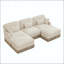 Canapé modulaire en chenille à imprimé léopard-186084137-186084147