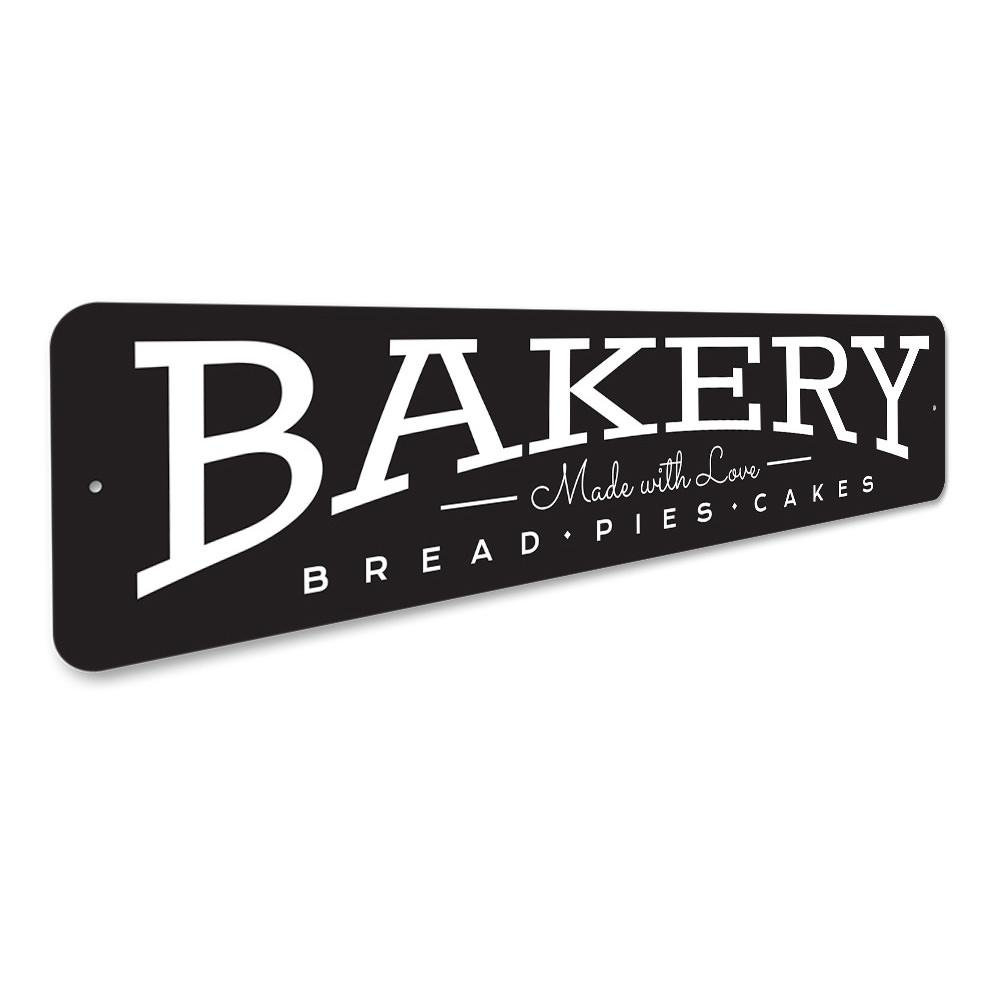Made with Love Bakery Aluminum Sign Lizton Sign Shop, Inc 