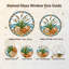 Toile vitrail orange avec coquillages de mer et plage-1357352655