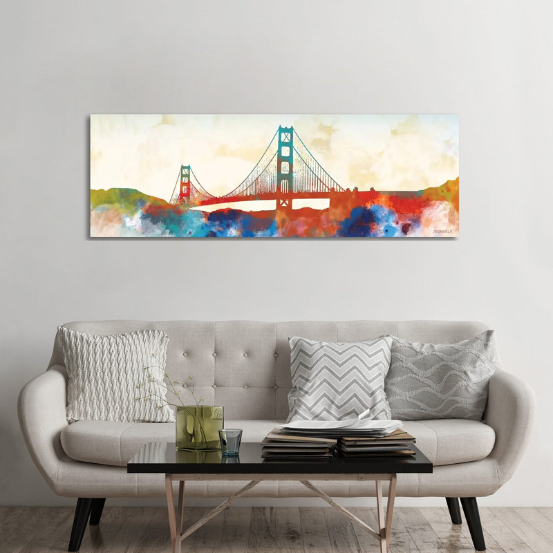 Golden Gate by Dan Meneely - Wrapped Canvas Panoramic Gallery-Wrapped Canvas Giclée, 182.88 cm H x 60.96 cm W