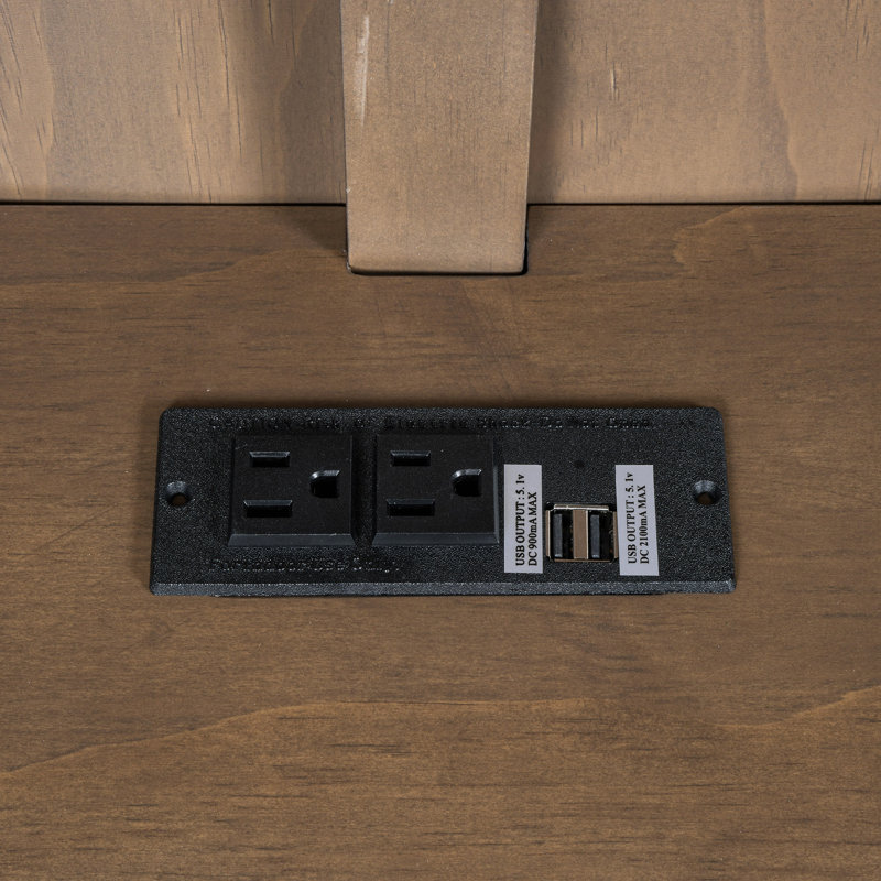 Lit de jour en bois avec tablettes de rangement, USB, DEL et lit gigogne