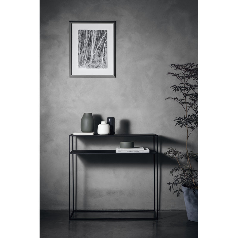 Steel Grey Silky Smooth Porcelain Table Vase